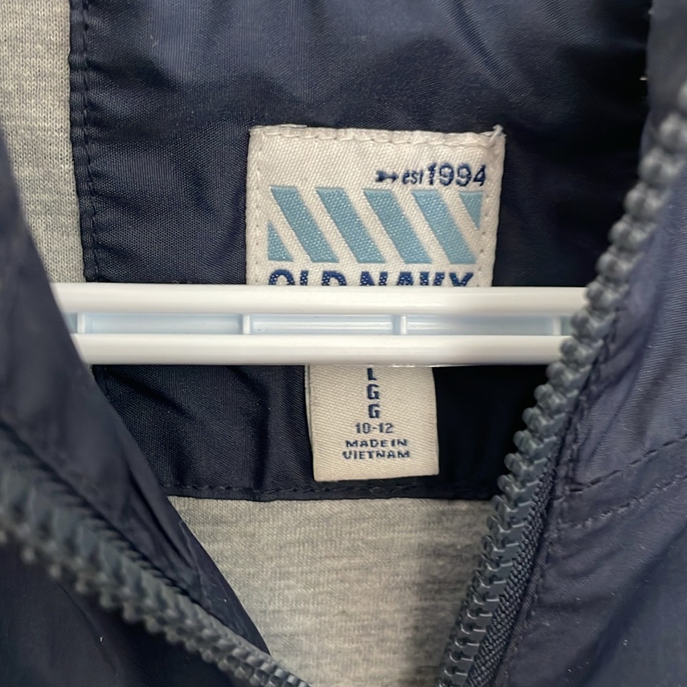 Navy Blue Zip-Up Jacket - Picture 3 of 7